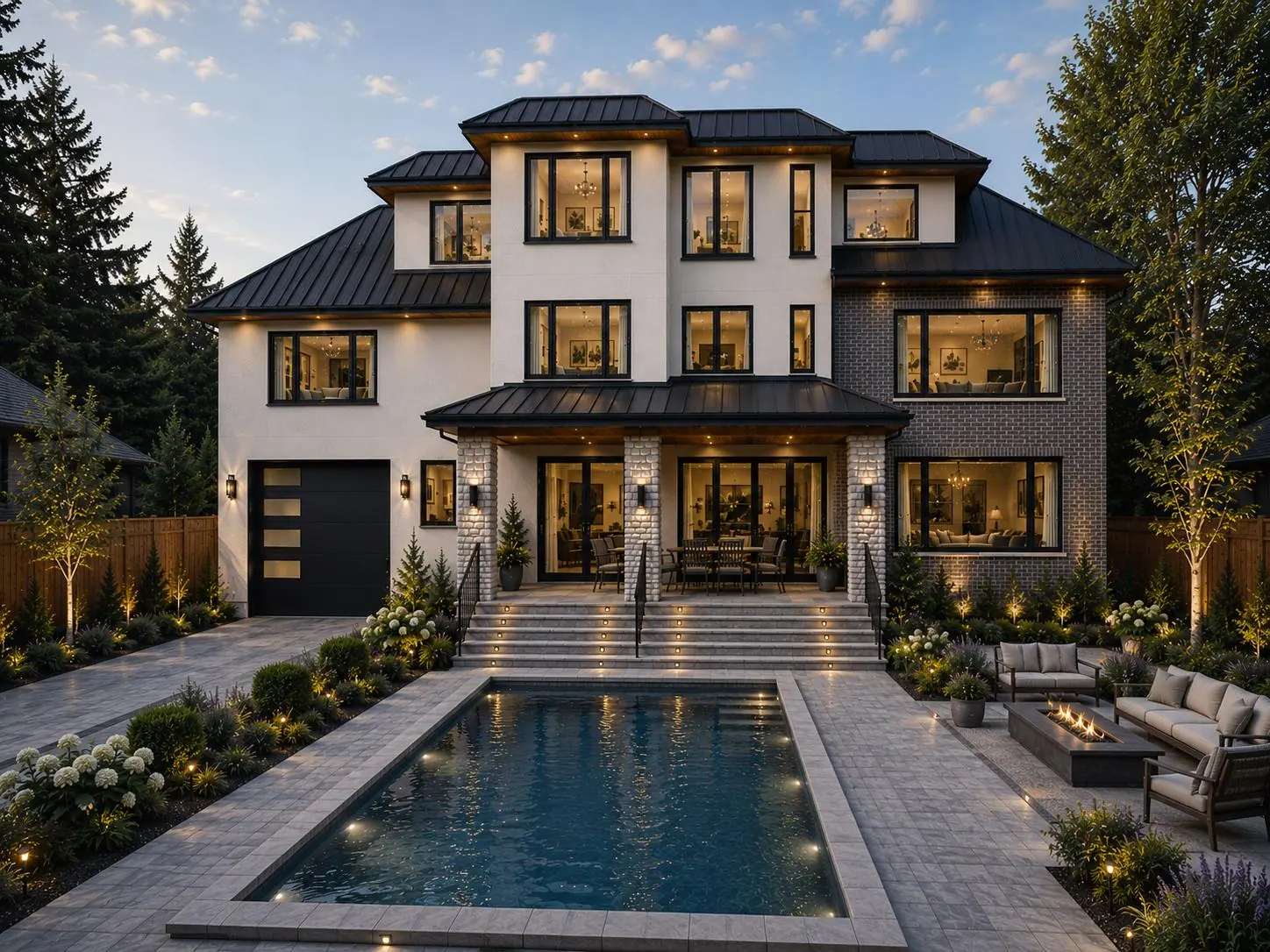 Rear rendering of the Beaverdale Estate